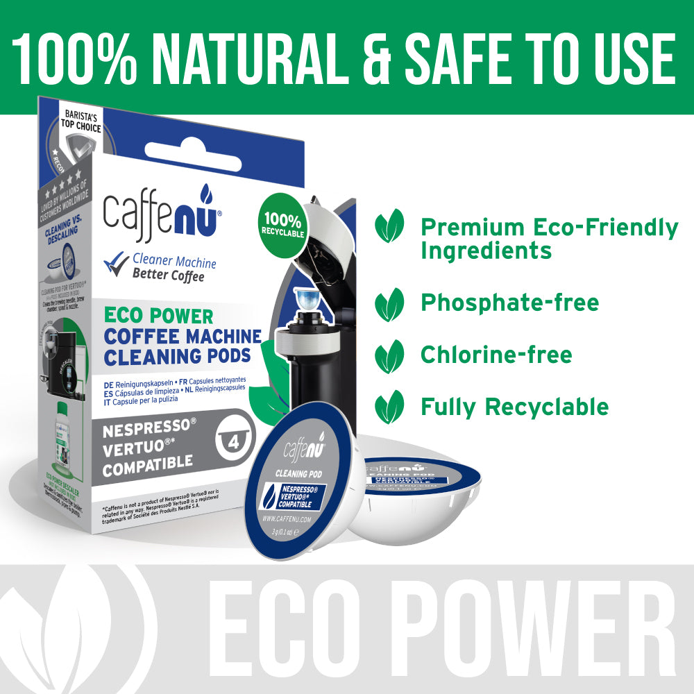 Caffenu Compostable Cleaning Pods (Nespresso Vertuo)