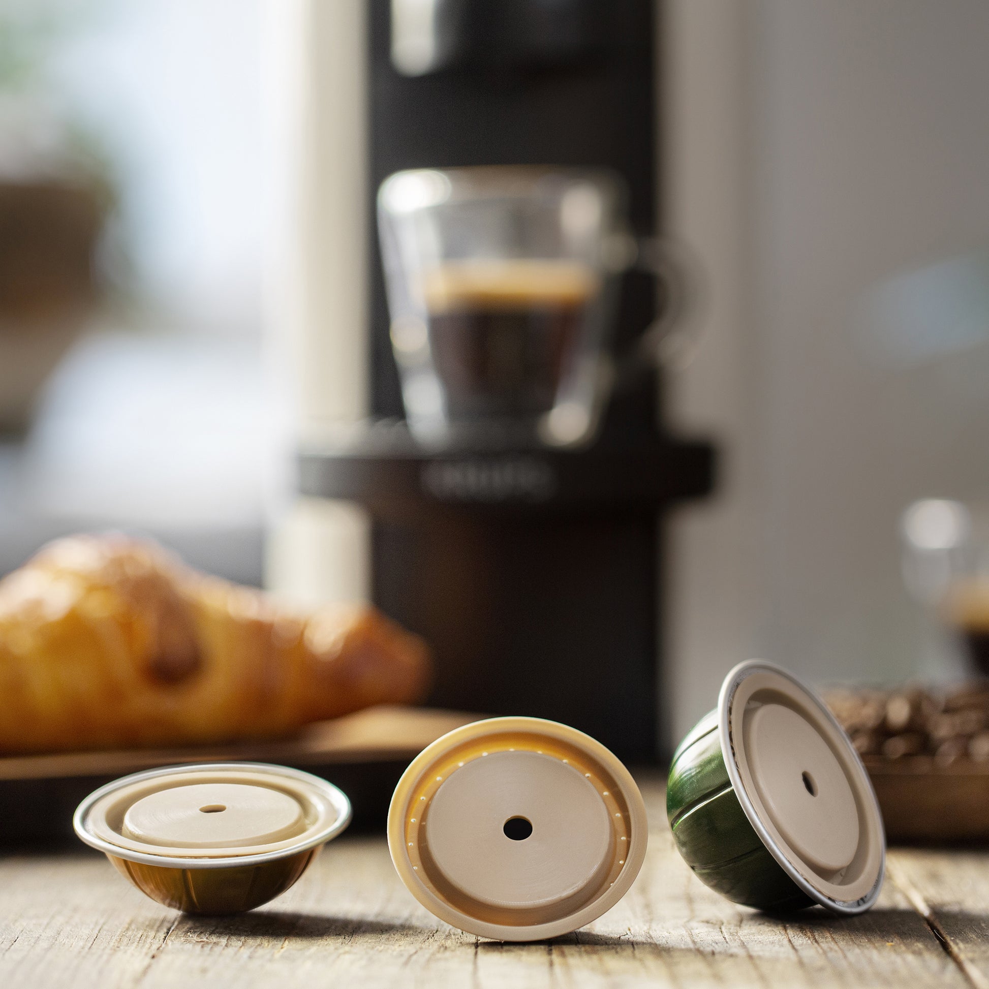 Premium quality reusable silicone lids for Nespresso Vertuo pods | WayCap Coffee Capsules